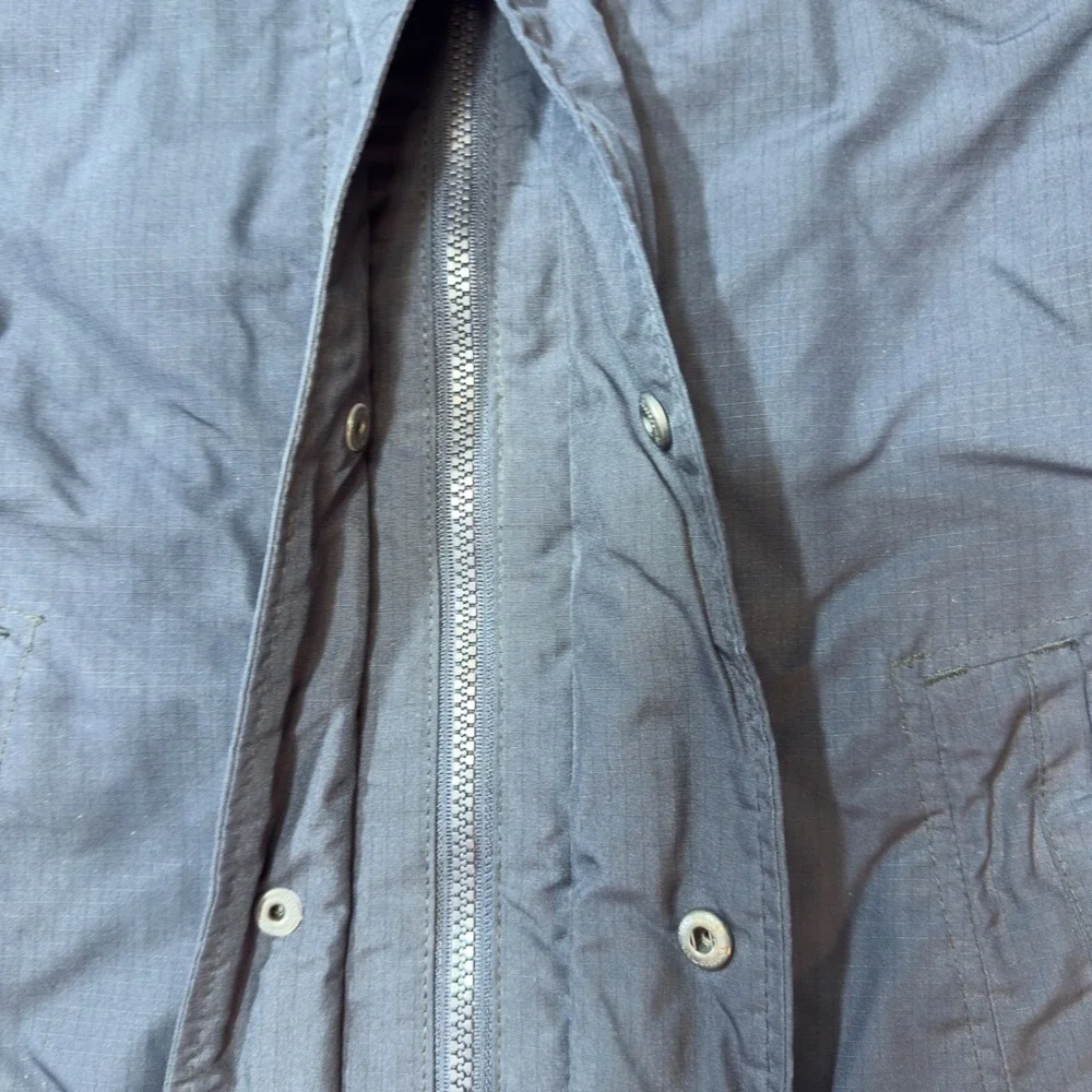 Abercrombie & Fitch Weather Warrior Navy Blue Fleece Lined Hooded Jacket Kids‎ M